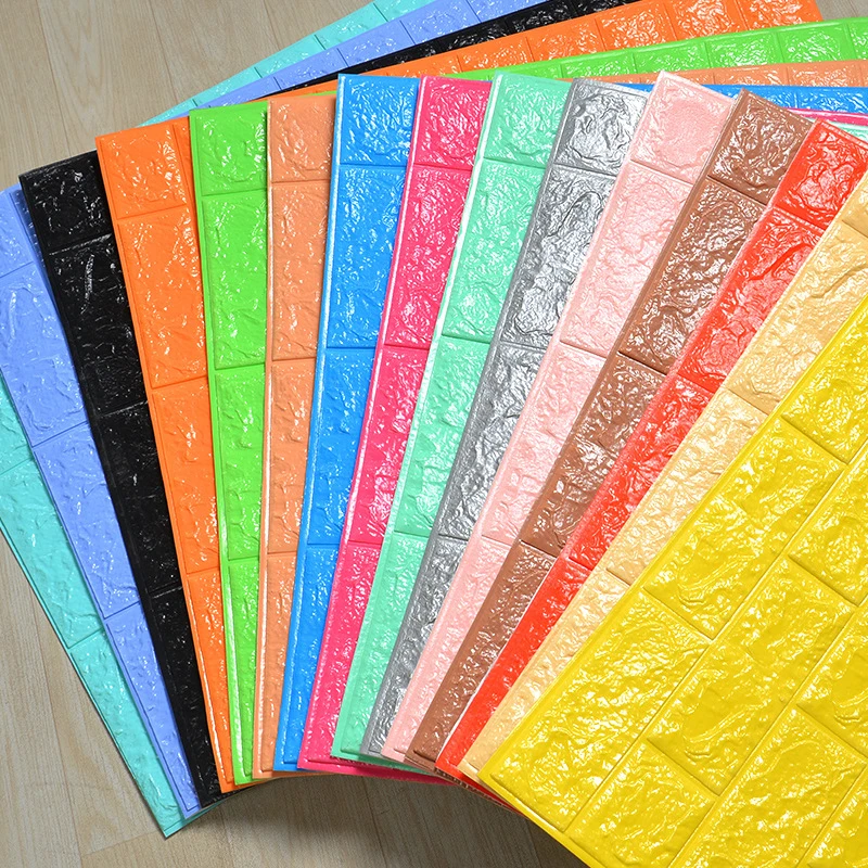 Самоклеящиеся водостойкие кирпичные обои для фона телевизора 3D настенная