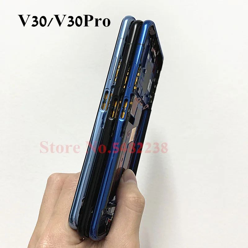 100% Original Middle Frame For Huawei Honor V30 OXF-AN00 V30pro OXF-AN10 LCD Front Cover With Side buttons Replacement | Мобильные