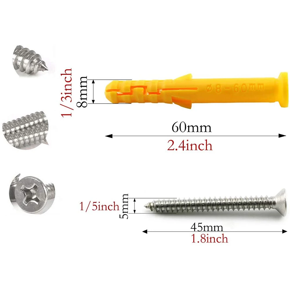 2 Set M6 Ceiling Wall Mount Hanging Hardware Fitting U-Shaped Hooks for Yoga Hammock Swings Marine Yacht Accessories | Обустройство