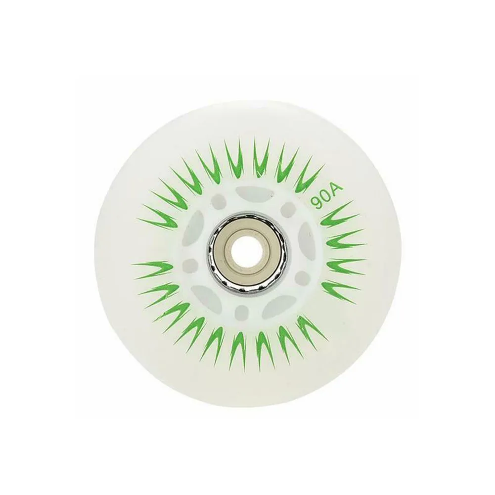 4PCS Led Bright PU Inline Skate LED Flash Wheels Colorful SEBA RB Roller 90A Lighting Skating For Adults Kids | Спорт и развлечения