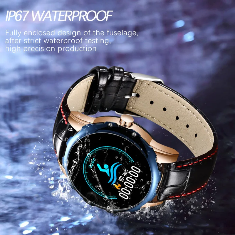 LIGE Новые смарт-часы мужские спортивные фитнес-трекер пульсометр кровяное