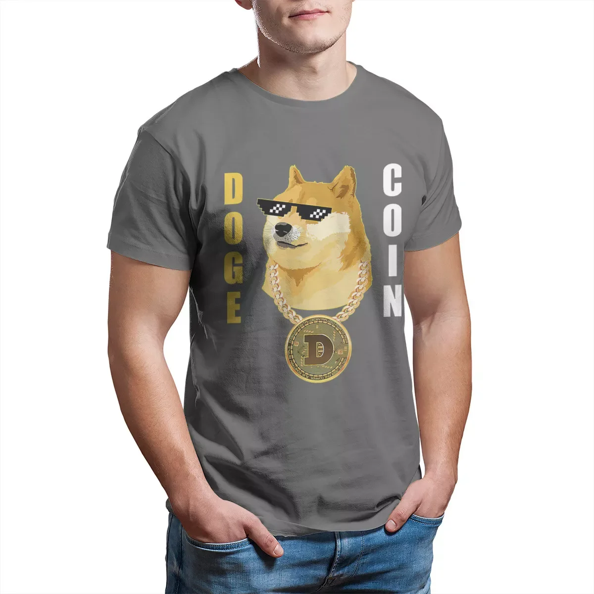 

Виртуальная валюта Harajuku Мужская футболка Косплей Shiba монета тема топ с рисунком из аниме 3D футболка Летняя, модная одежда для мальчиков, фут...