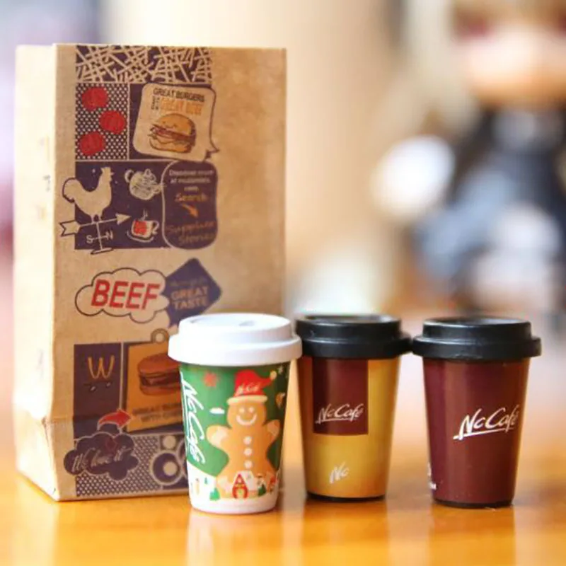 Миниатюрные кофейные чашки в масштабе 1:6 для кукольного домика или сумки мини