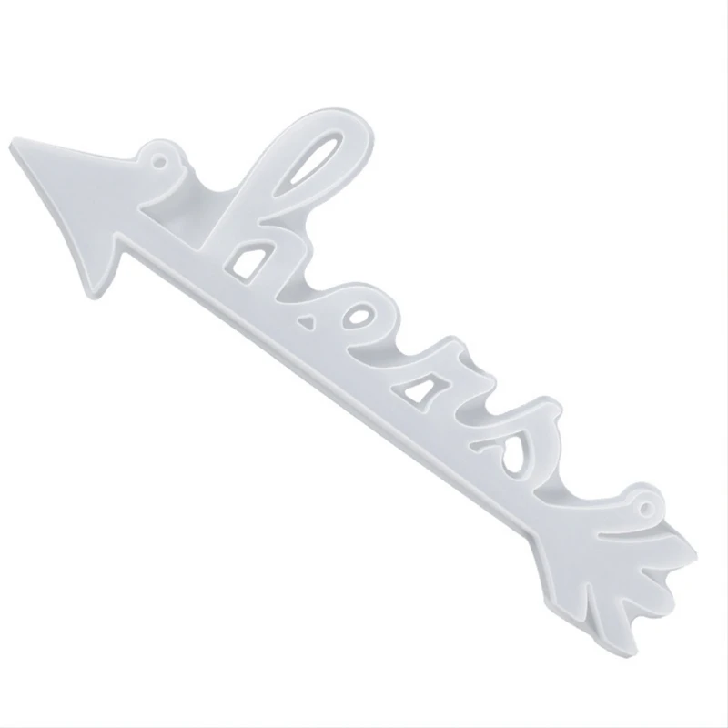 

Crystal Epoxy Resin Mold English Words hers Listing Pendant Silicone Mould DIY Crafts Decor Jewelry Making Tool