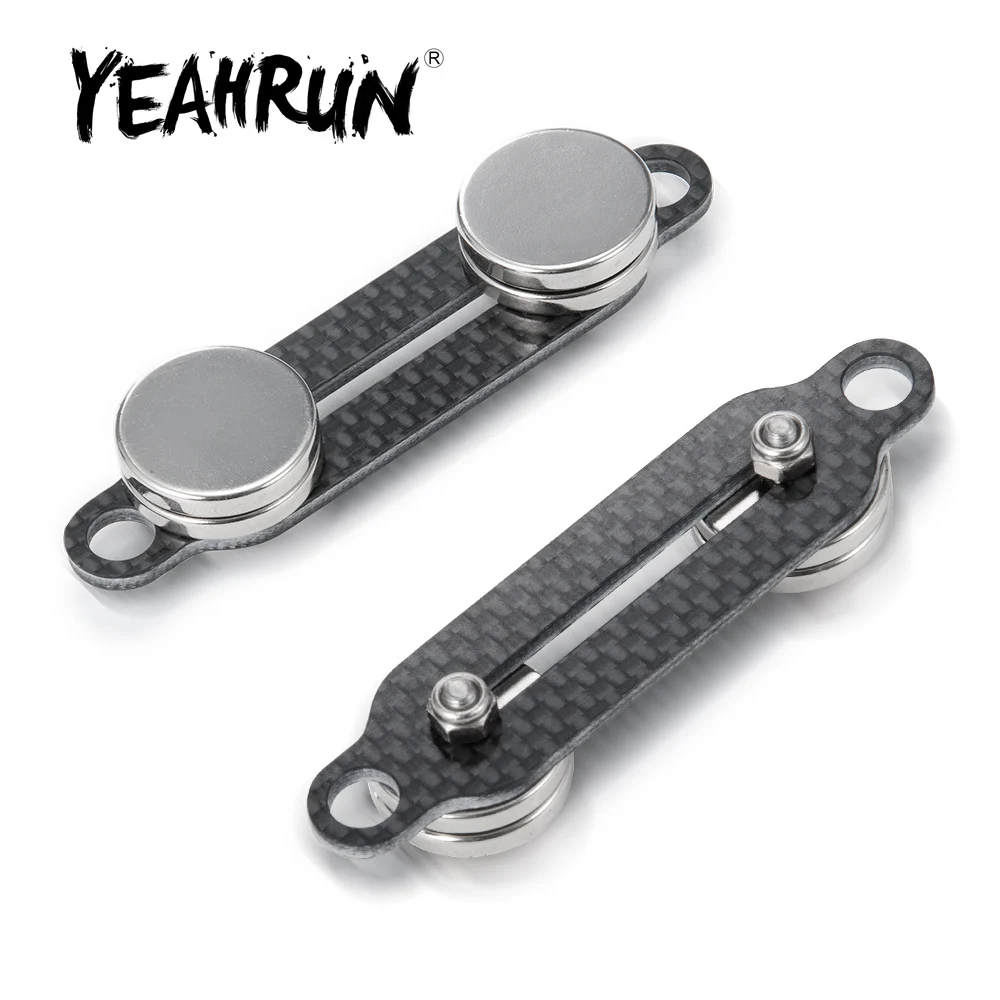 

Невидимый корпус автомобиля YEAHRUN, опора для колонны с магнитом для Axial SCX10 90028 90027 1/10 RC Гусеничный автомобиль, обновленные детали