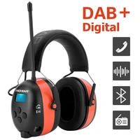 zohan dabdabfm dab headphone hearing protection radio electronic bluetooth earmuffs ear protector 25db lithium battery