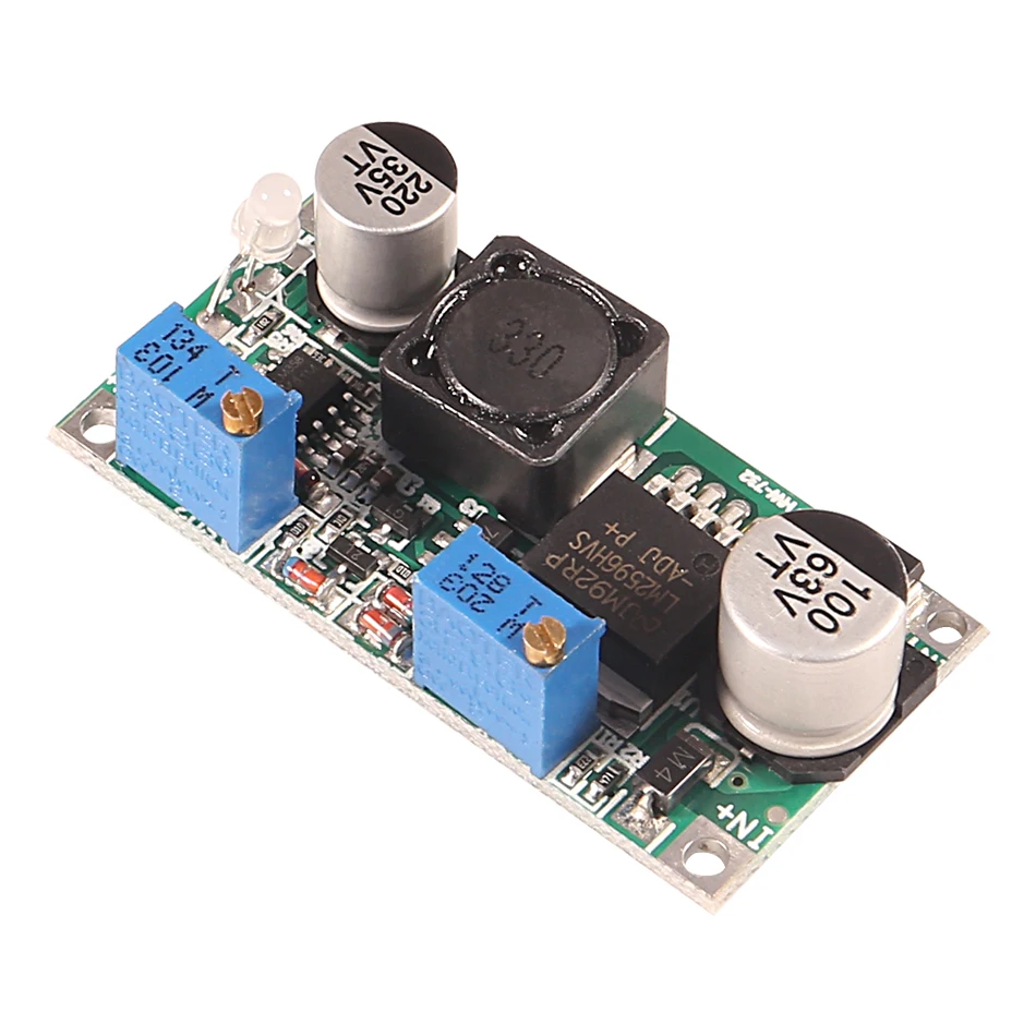 DC-DC LM2596 60V 3A понижающий постоянный ток/напряжение CC CV светодиодный индикаторный