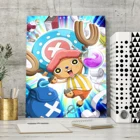 Японский Ainime One Piece LuffyTony ChopperZoroпостеры, Настенная бумага, высокое качество, картина для домашнего декора, Настенная Наклейка