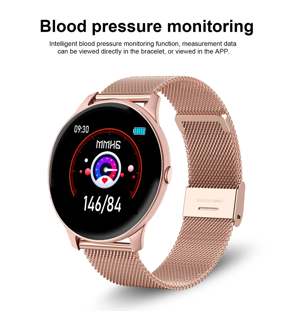 

LIGE Smart Watch Women Blood Pressure Heart Rate Monitor Fitness tracker Sport Smart Band Alarm clock reminder Smart wristbands