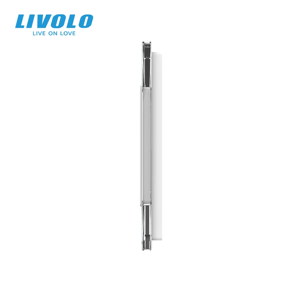 Стеклянная панель Livolo с белым жемчугом 222 мм * 80 стандарт ЕС|livolo eu standard|livolo white euglass