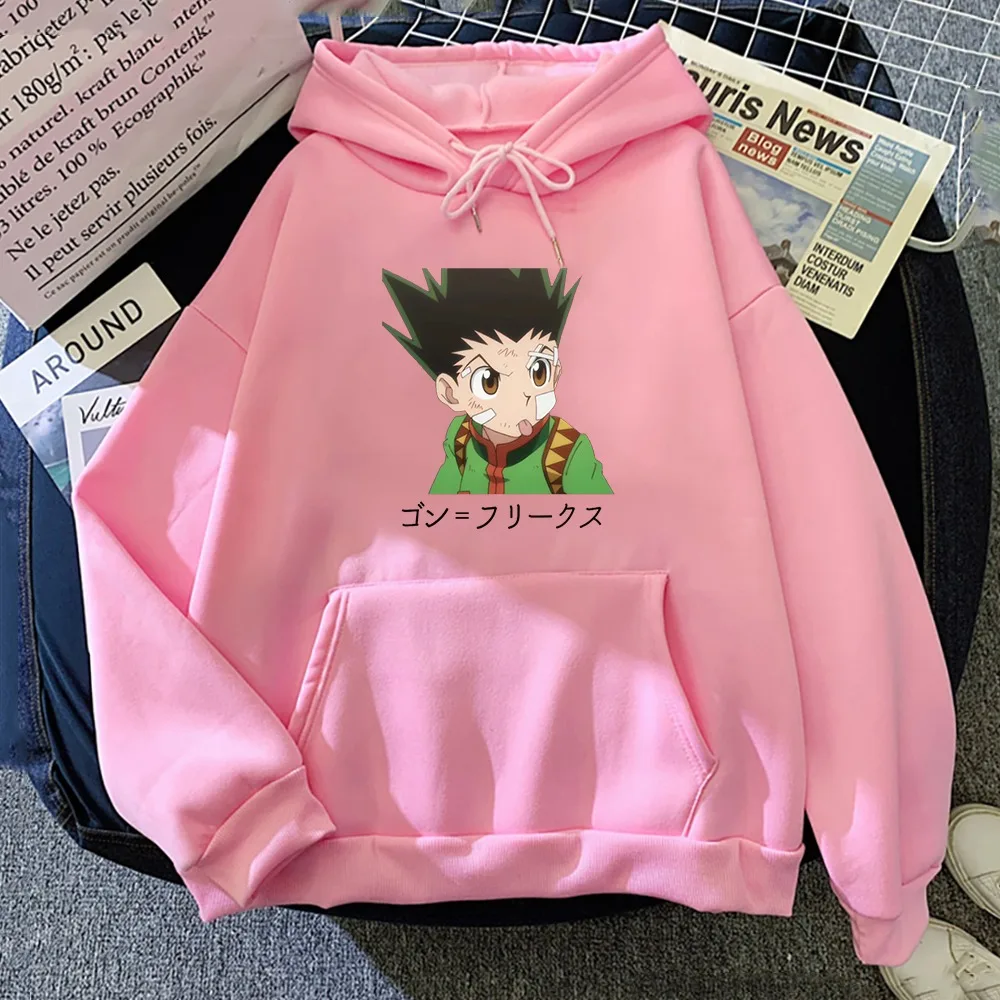 

Women Hoodies Hunter X Hunter Moletom Pullovers Killua And Gon Freecss Print Hoodie Sweatshirts Anime Hoody Men Streetwear Tops