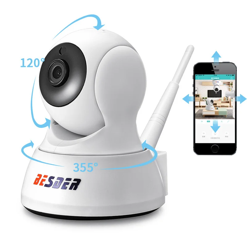 

BESDER 1080P Home Security IP Camera Two Way Audio Wireless Mini Camera Night Vision CCTV WiFi Camera Cloud Storage Baby Monitor