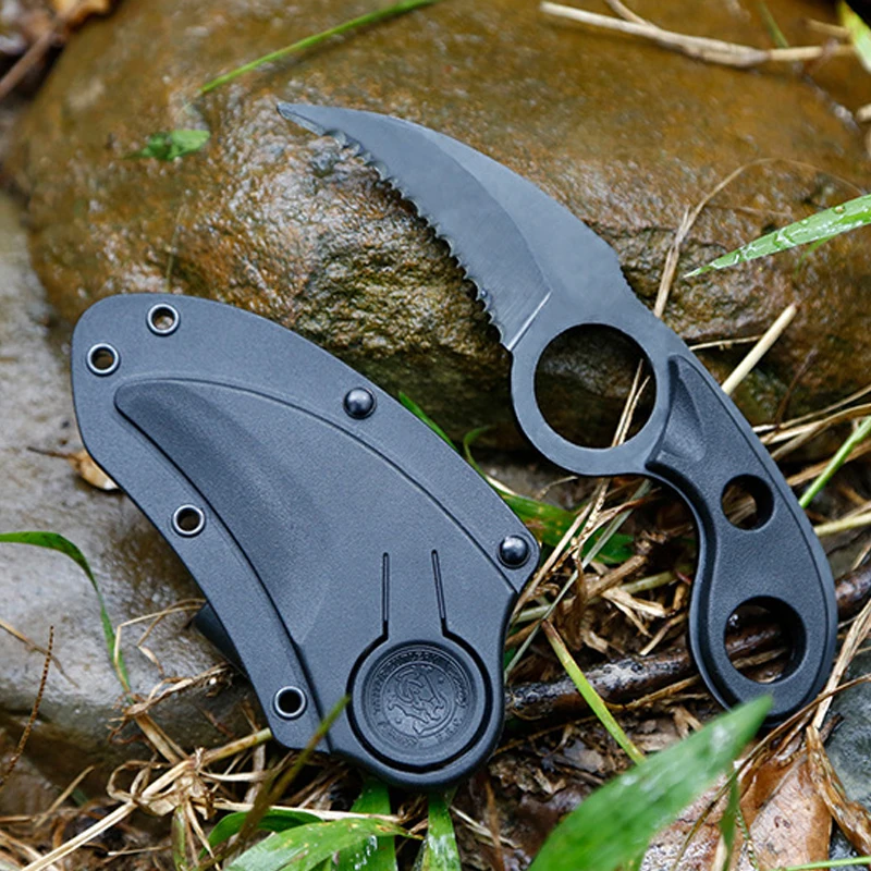 Нож коготь для выживания Мини нож Karambit CS GO тактический шеи походный уличный