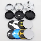 4 шт. 3D 56 мм 60 мм 65 мм 68 мм логотип автомобиля эмблема колпачок центральной ступицы колеса Автомобильный обод ремонт пылезащитный значок крышки стикер аксессуары BF