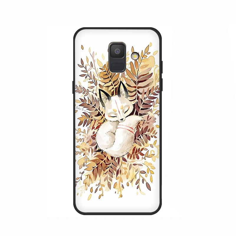 EWAU лиса сон в снегу силиконовый чехол для телефона для samsung A3 A5 A6 плюс A7 A8 A9 A10s 20С 30С 40С с 50s 60 70 J6 - Цвет: B3