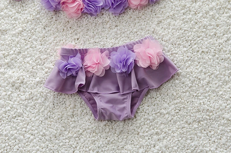 Купальник бикини для девочек 1 5 лет розовый/синий/желтый/розовый|Купальники| |