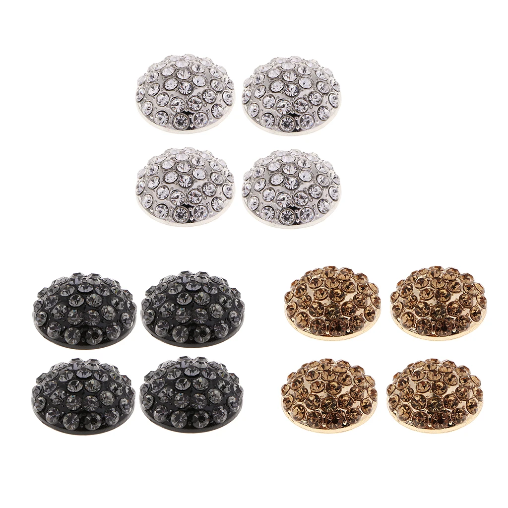 4 шт. хрустальные стразы хвостовик кнопки пряжка 25 мм круглые украшения ремесла