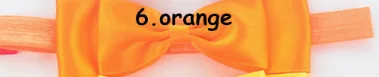 6 Factory direct children's hair band Princess double red bow hair rope baby headband full moon - Color: 6
