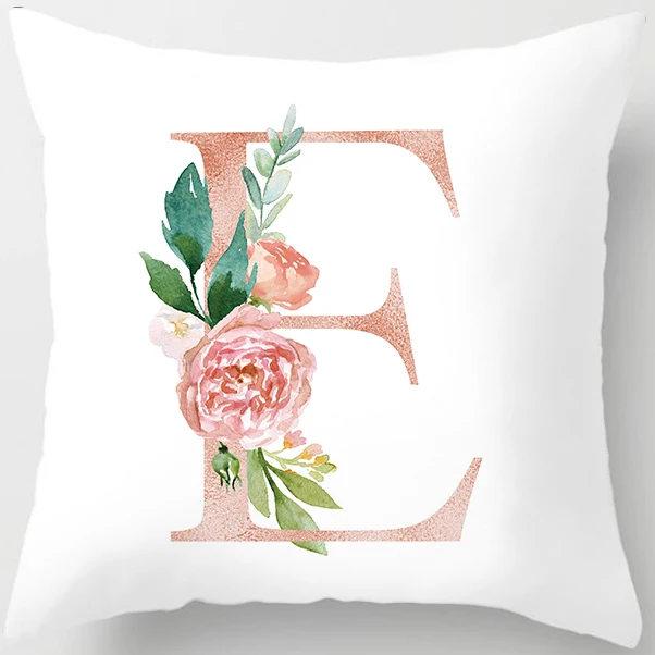 Новейшие украшения детской комнаты с буквенным принтом Подушка Чехол английский