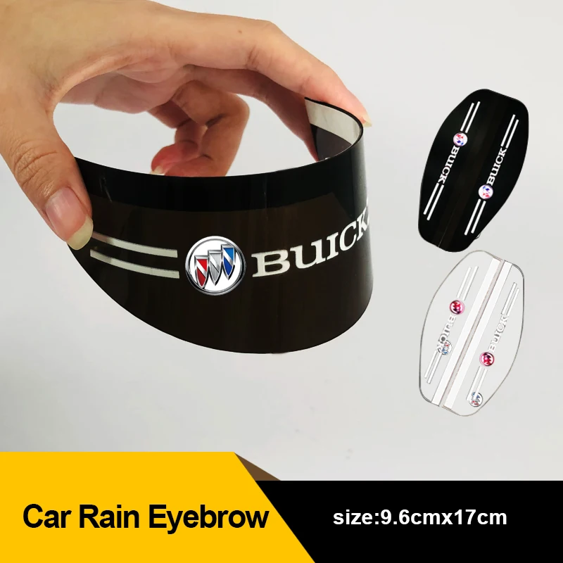 

2pcs Car Rearview Mirror Rain Eyebrow Stickers for Buick Encore 2008 2017 2013 2018 Excelle Android Hrv Lacetti Car Accessories