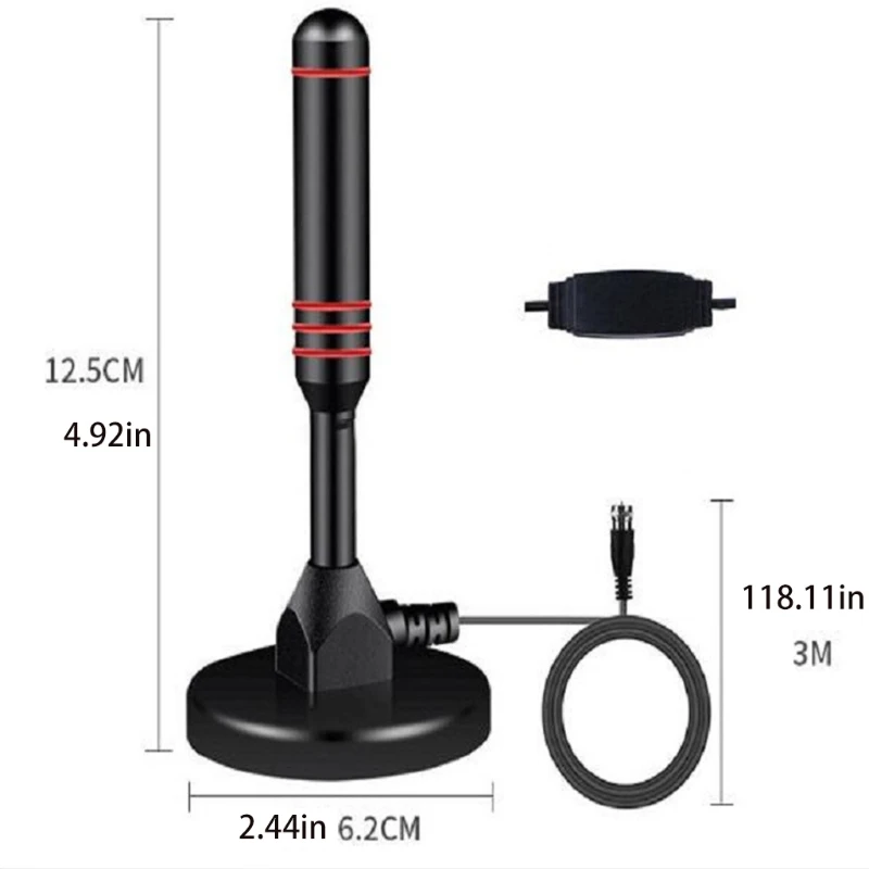 

300 Mile HDTV Antenna Aerial H D Digital TV Signal Amplifier Booster Indoor Cable