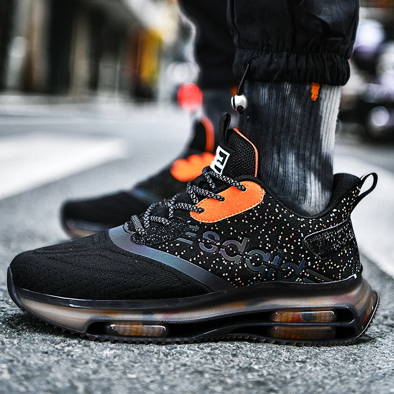 Кроссовки мужские с двойной воздушной подушкой дизайнерская обувь для бега