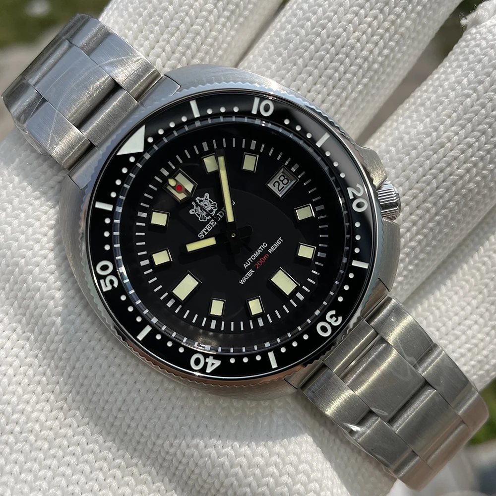 

SD1970T Abalone PT5000 Automatic Movement Mechanical Watch Swiss Luminous 200M Waterproof STEELDIVE Free Shipping Man Dive Watch