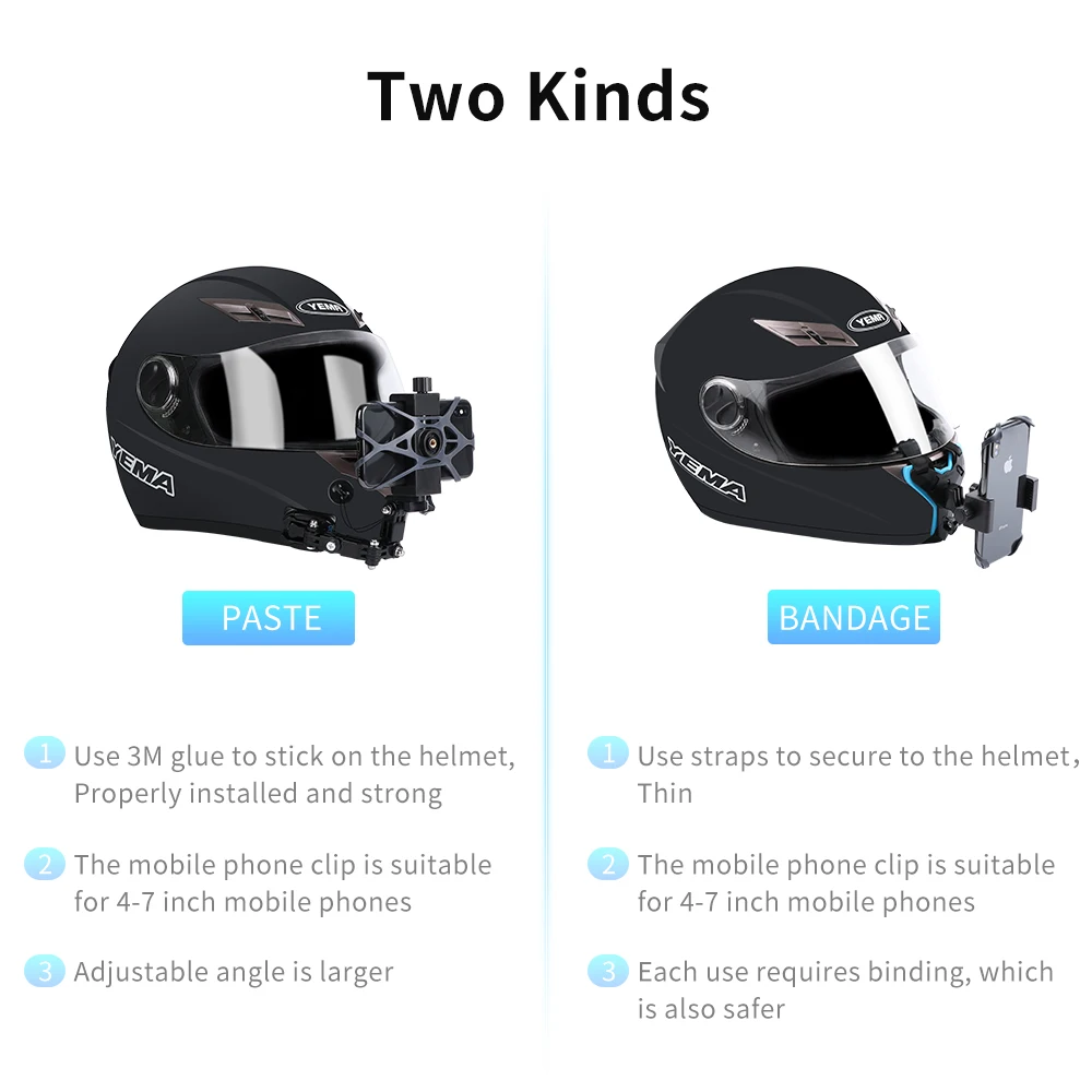 phone holder motorcycle helmet chin mounts curved adhesive mount 360 degree rotary cycling mount for iphone x 7 huawei xiaomi free global shipping