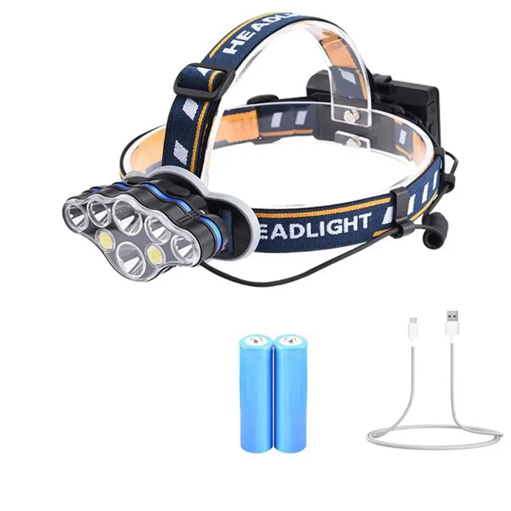 8000LM ИК Сенсор светодиодные фары умный светильник 3 T6 с масштабированием высокий