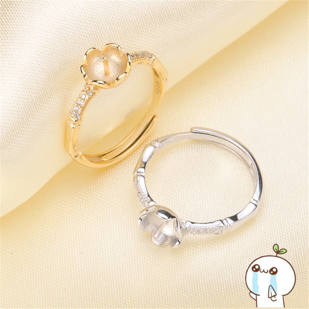 Классические кольца с изменяемыми размерами дизайнерские база 925 серебряные