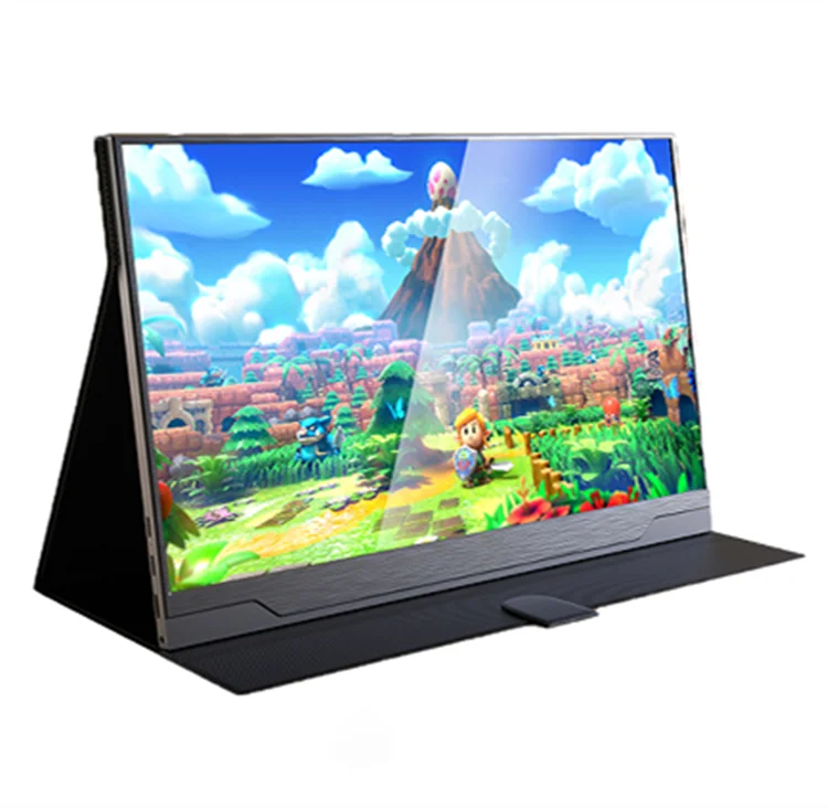 저렴한 17.3 인치 휴대용 모니터 1920*1080 풀 HD Type-C USB HDMI 확장 모바일 PC 노트북 PS3 PS4 XBOX 두 번째 화면