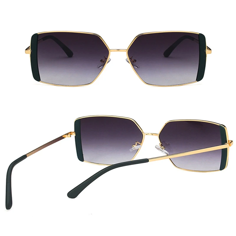 

2021 New Fashion Big frame square sunglasses100% UV Protection shading retro ladies street sunglasses