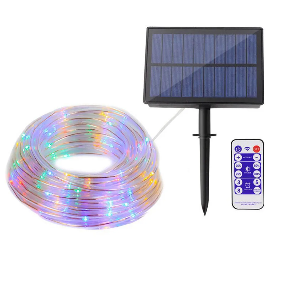 

10M/20M/30M Solar Rope Tube Lights Waterproof Outdoor Solar Lamp String Lights For Garden Holiday weddings Christmas Garland