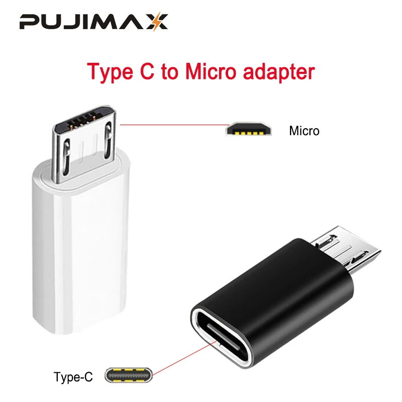 Кабель адаптер PUJIMAX Type C к Micro USB для телефонов Android зарядное устройство конвертер