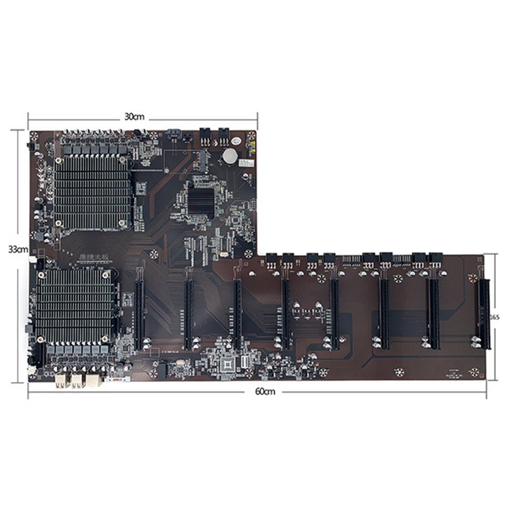 

BTC-X79 Dual CPU Mining Board Straight 8 Card DDR3 2011 Pin Spacing 65mm ETH Motherboard for 3060 Graphics Mining Board