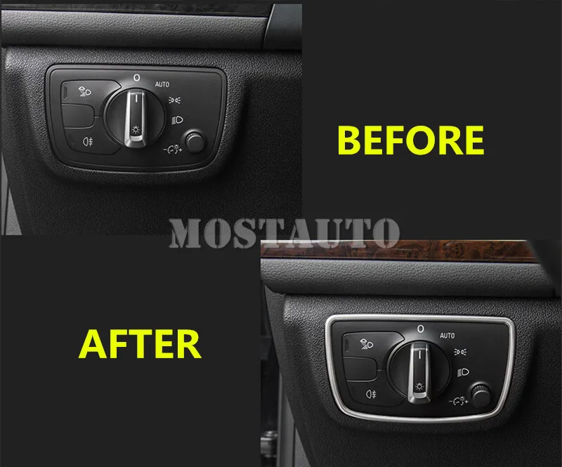 Для Audi A7 S7 внутренняя фара переключатель кнопка Крышка отделка 2012-2018 1 шт.