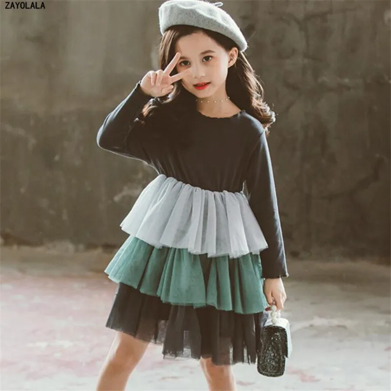 Летние платья принцессы для девочек очаровательное платье повседневное