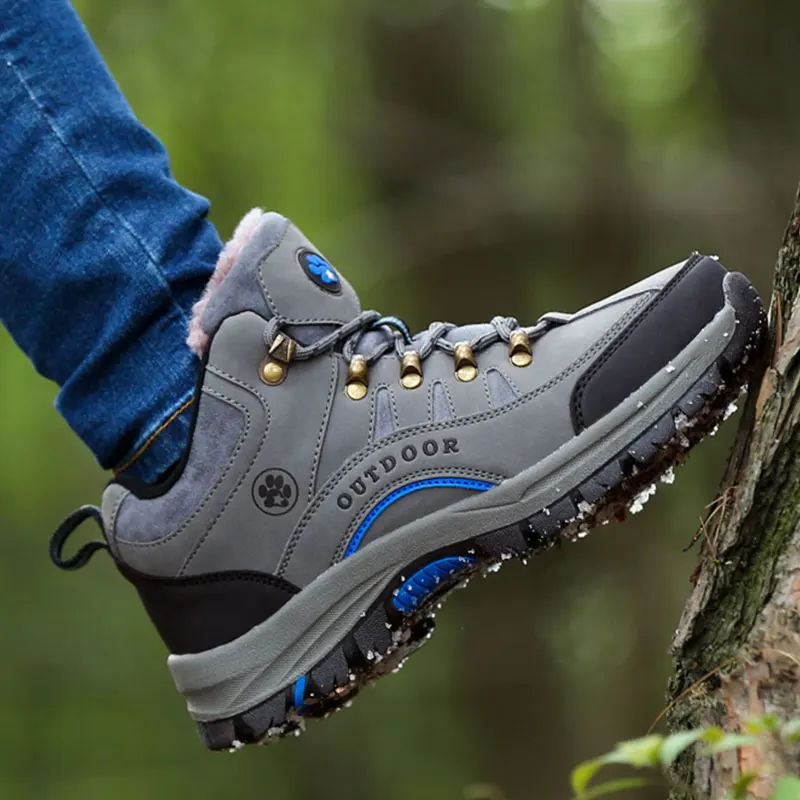 Мужская обувь для пешего туризма мужские зимние теплые кроссовки альпинизма