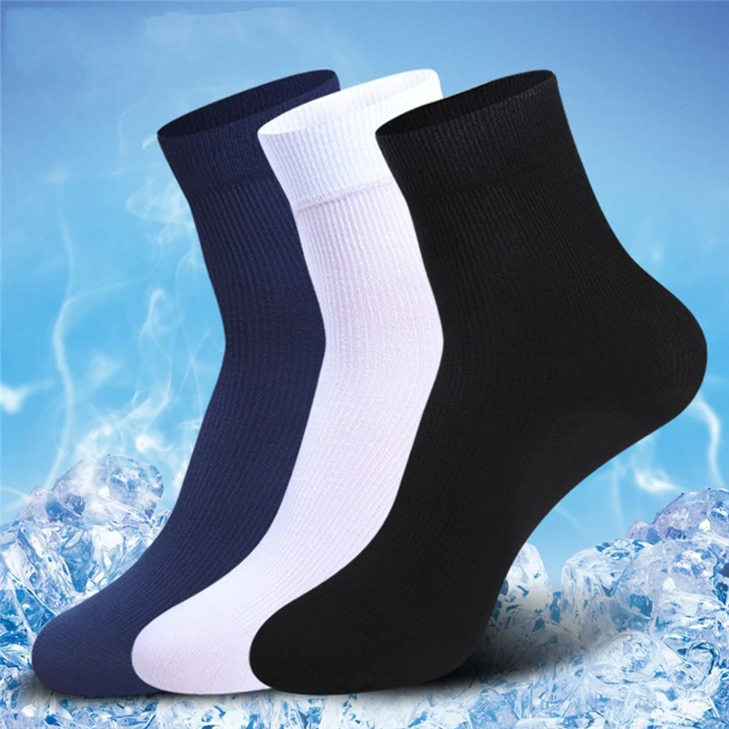 

10 Pairs/pack Men Socks Summer Business Solid Color Breathabel Thin Fashion Male Ankle Length Socks High Quality