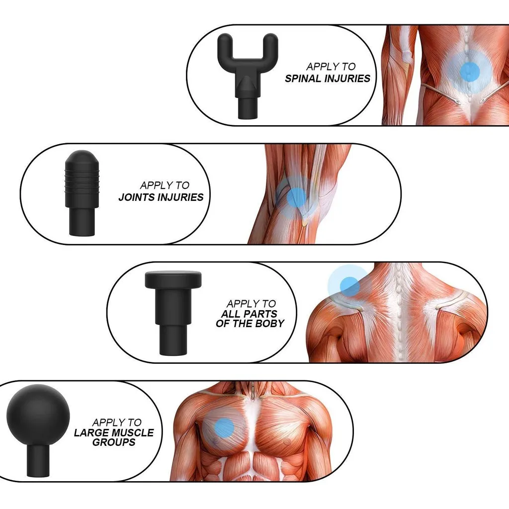 

Sport Massage Machine Relax Sport Massage Gun Cordless Handheld Deep Tissue Muscle Massager 6 Speeds Muscle Massager Safety