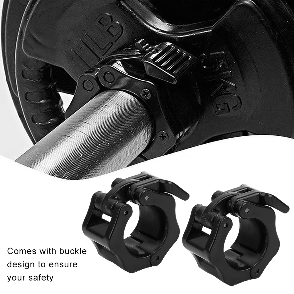 

1 Pair 25mm Plastic Barbell Dumbbell Lock Clamp Spring Collar Clip for Training Weightlifting