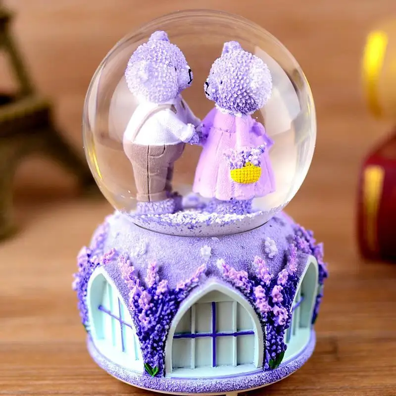 Музыкальная музыкальная шкатулка Muziekdoos Ballerina Karuzela Pozytywka meziek Snow Ball Boite A Musique Carousel De