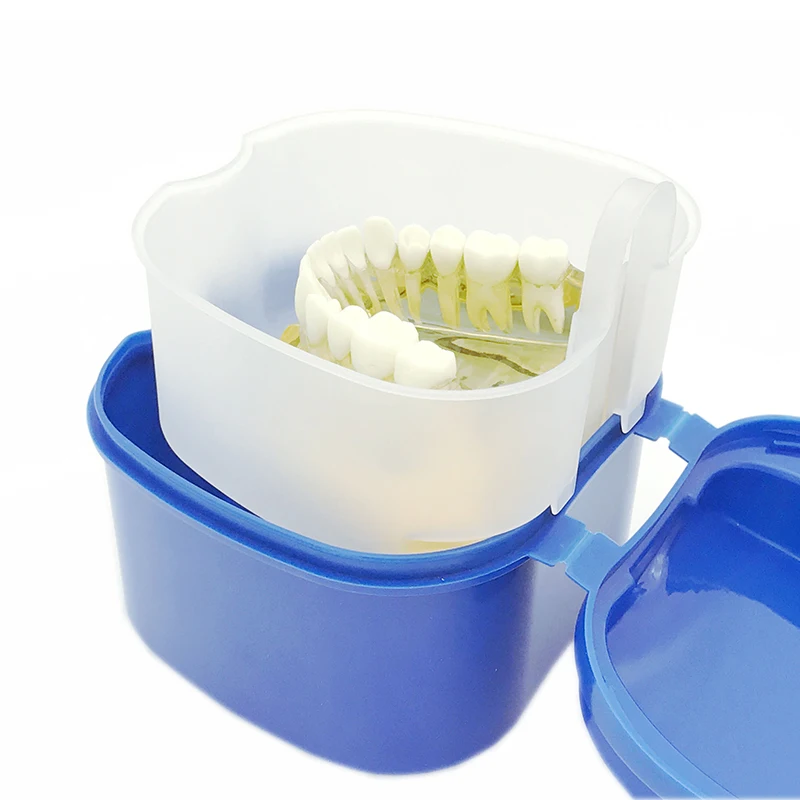 Контейнер для зубных протезов 1 шт. контейнер с фильтром специальная коробка