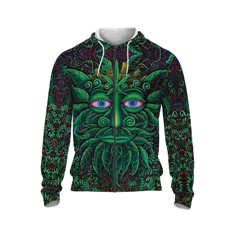 

2021 New Style Hot sale Autumn And Winter Hhigh Quality Zipper Sweater 3D Printing Face Oversized Fashion Men's Children's Hoodi