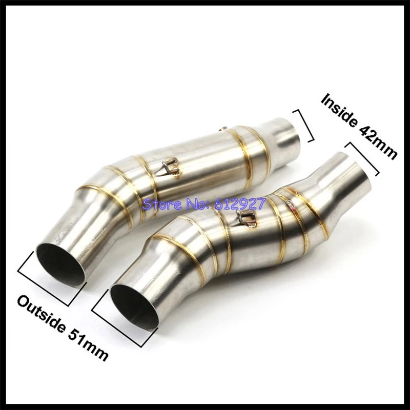 

For Kawasaki Z1000 Z1000SX Ninja 1000 (2010-2020) Slip On Exhaust System DB Killer Motorcycle Mid Link Pipe with Escape Mufflers