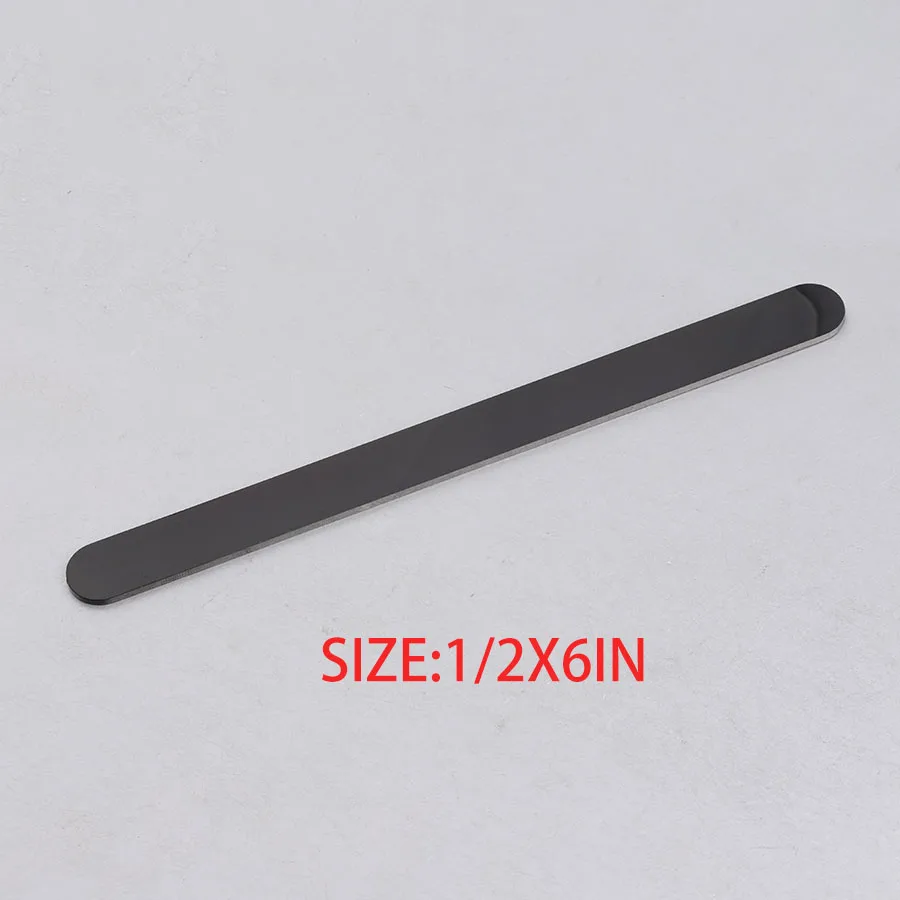 0.5inX6inblack Fnixtar DIY C Открытый Браслет-манжета материал зеркальная полировка нержавеющая сталь прямоугольная подвеска-заготовка 1/4*6 дюймов(6x152 мм) 10 шт./лот - Окраска металла: 0.5inX6inblack