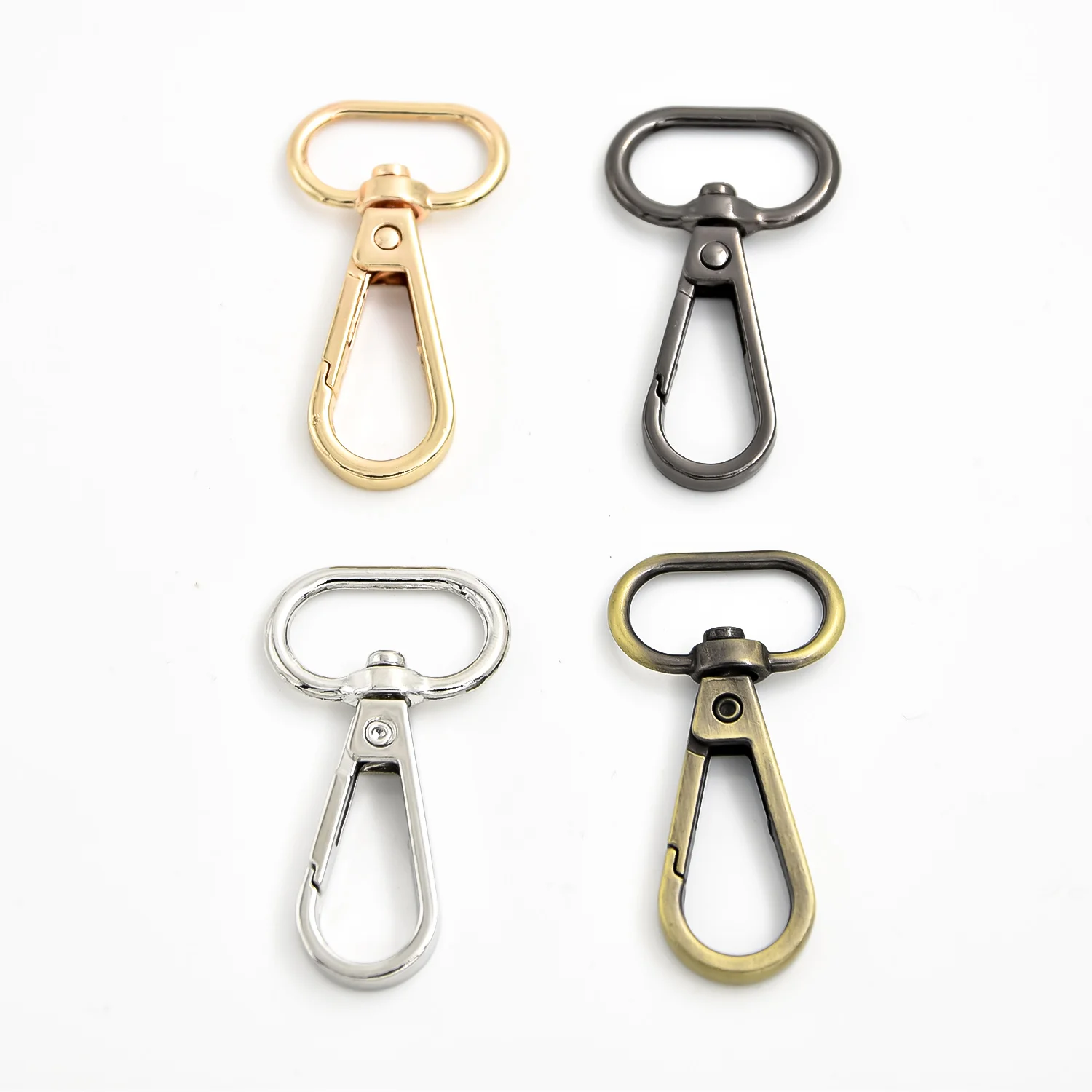 10 шт. овальное кольцо металлическая Поворотная застежка карабин для