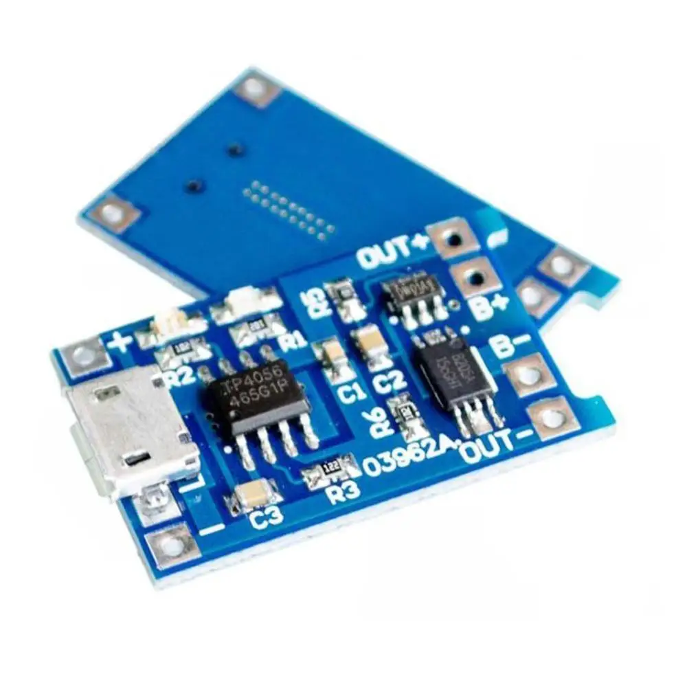 Зарядное устройство TP4056 5 шт. Micro USB В 1 А 18650 литий-ионное зарядное двойной защитный