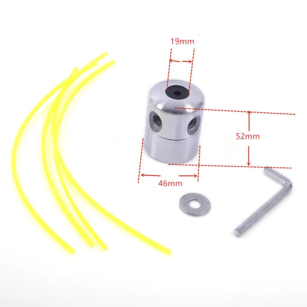 Aluminum grass trimmer head with 4-wire brush head mower parts replacement