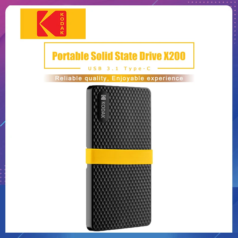 Kodak X200 внешний SSD жесткий диск 120 ГБ 256 512 Портативный Внешний 1 ТБ hdd для ноутбука с